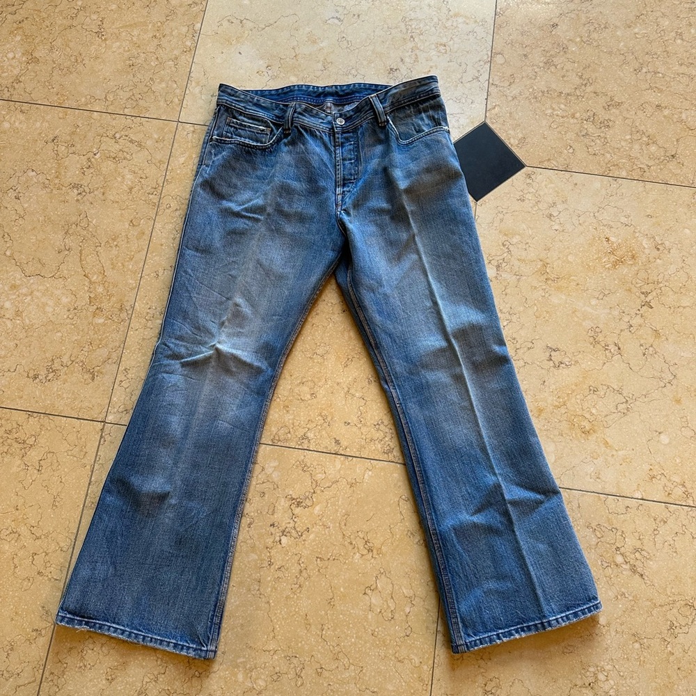 Diesel Men’s Y2K Bootcut Jeans Distressed Details size 36